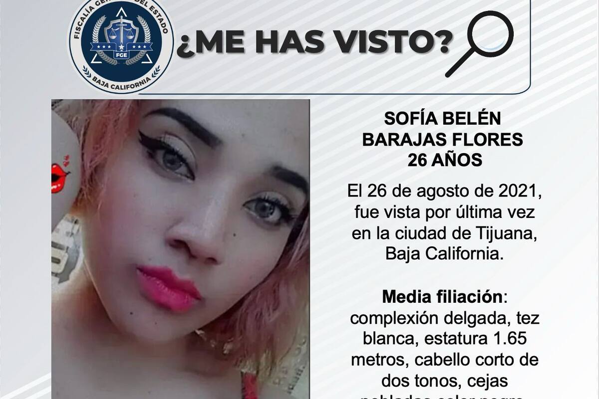 Se busca a Sofía Belén Barajas Flores de 26 años de edad