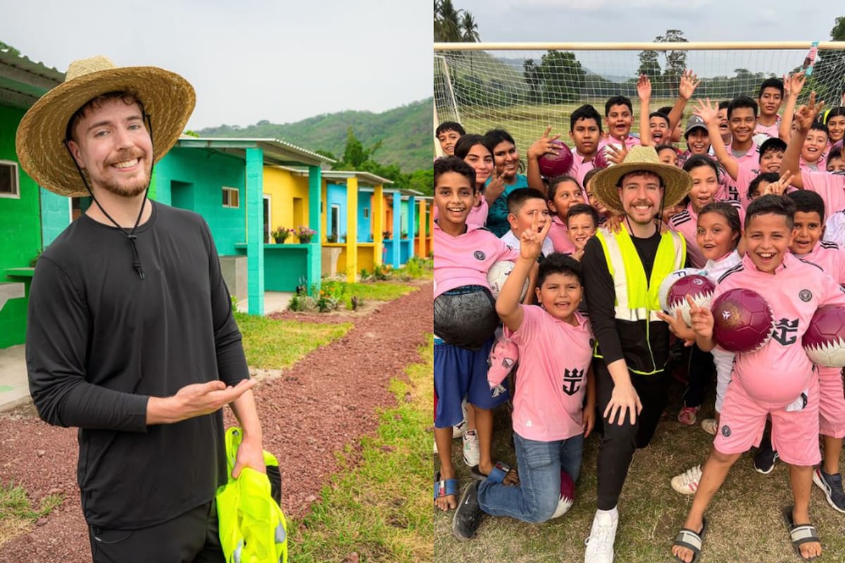El youtuber, con 292 millones de suscriptores, ha donado 100 casas a familias necesitadas en Jamaica, El Salvador, Argentina, México y Colombia|Fotos: Instagram @mrbeast