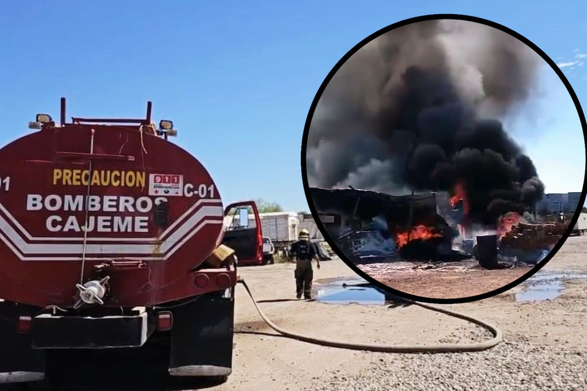 Se incendia yarda de camiones en CO