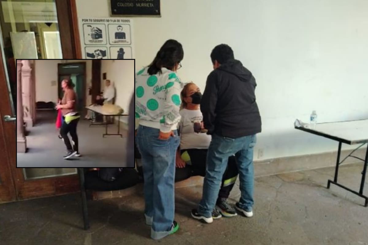 Madre de joven asesinado en San Luis Potosí se quita la ropa frente a diputados para exigir justicia