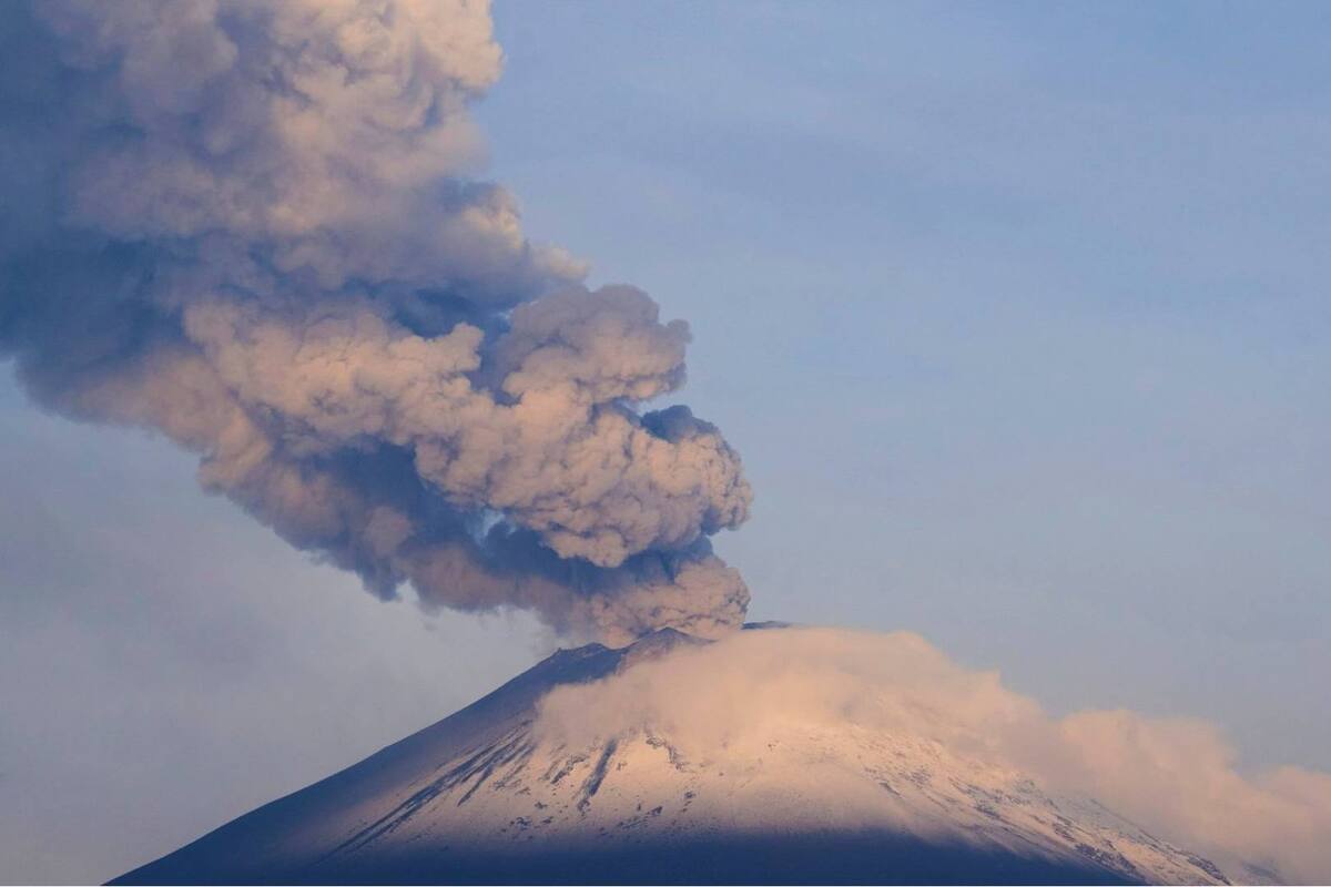 Mantienen alerta Amarilla Fase 2 en Puebla por volcán Popocatépetl