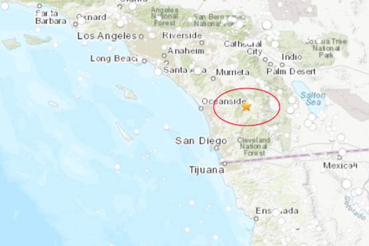 Sacude sismo de 3.6 Este del condado de San Diego