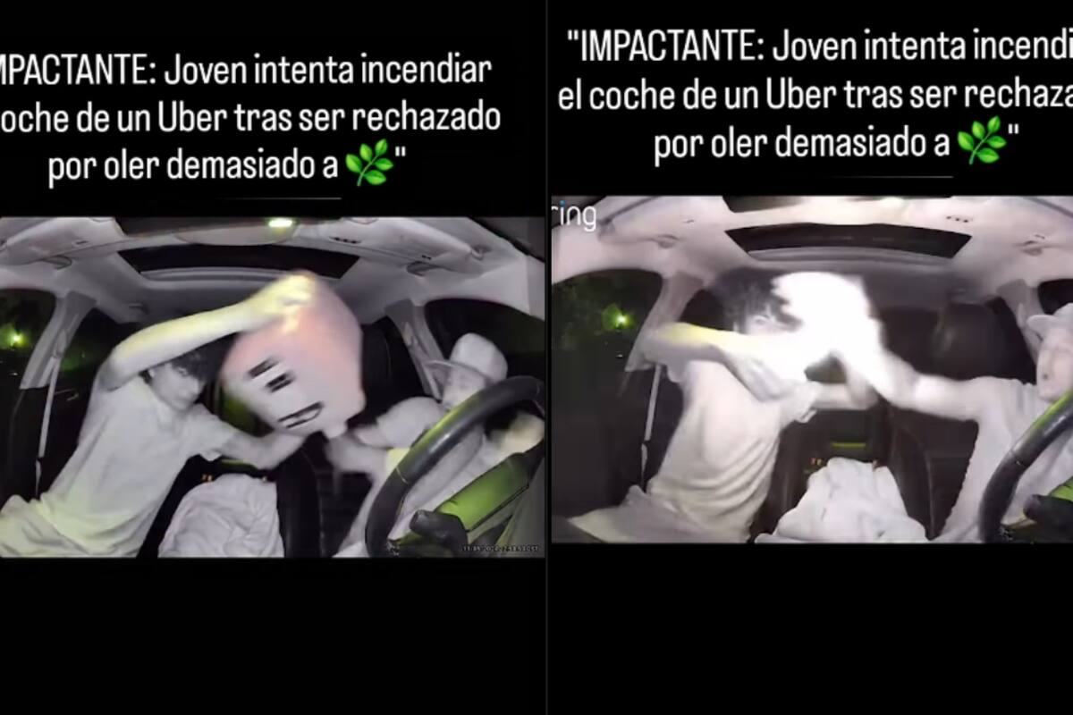 Hombre intenta incendiar un Uber porque el conductor se negó a subirlo por oler demasiado a marihuana