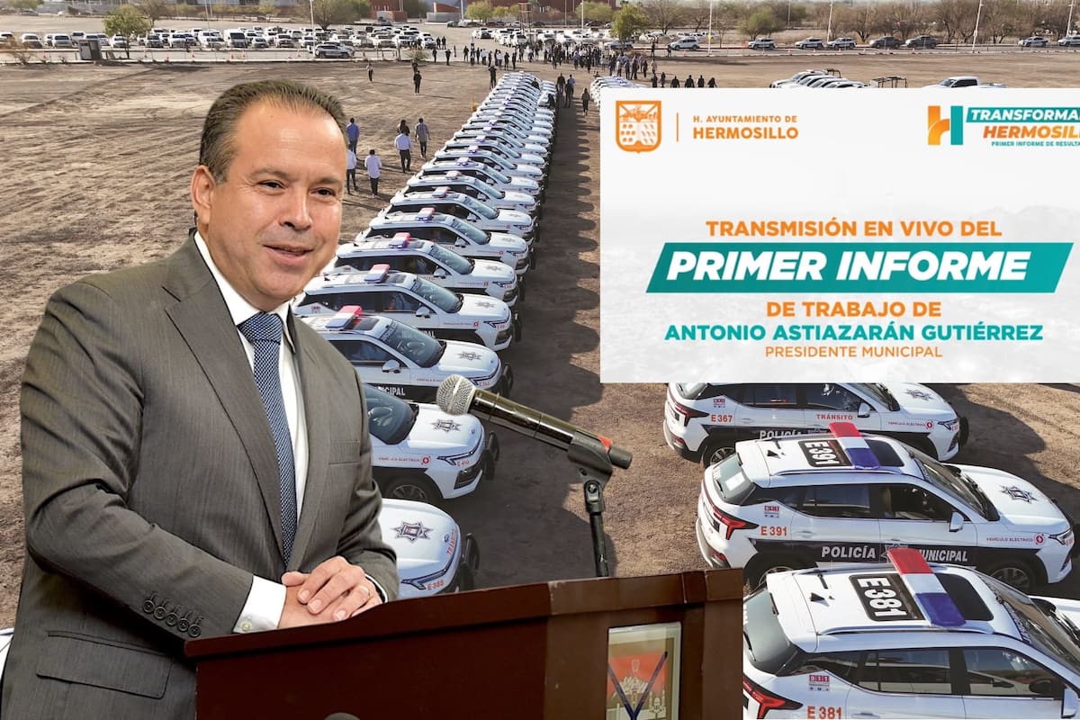 Primer Informe de Gobierno de Hermosillo: “La seguridad es nuestra más alta prioridad”, afirma Antonio Astiazarán