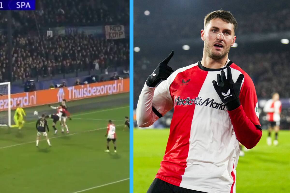VIDEO | Gol de Santiago Giménez en la victoria del Feyenoord en la Champions League