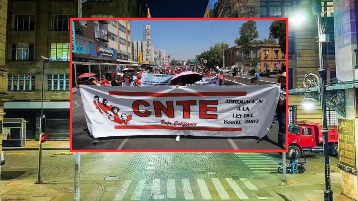 Tras plantón de maestros de la CNTE en el Centro Histórico de la CDMX, la CANACO alerta sobre riesgo en empleos e imagen de México ante la Copa Mundial 2026