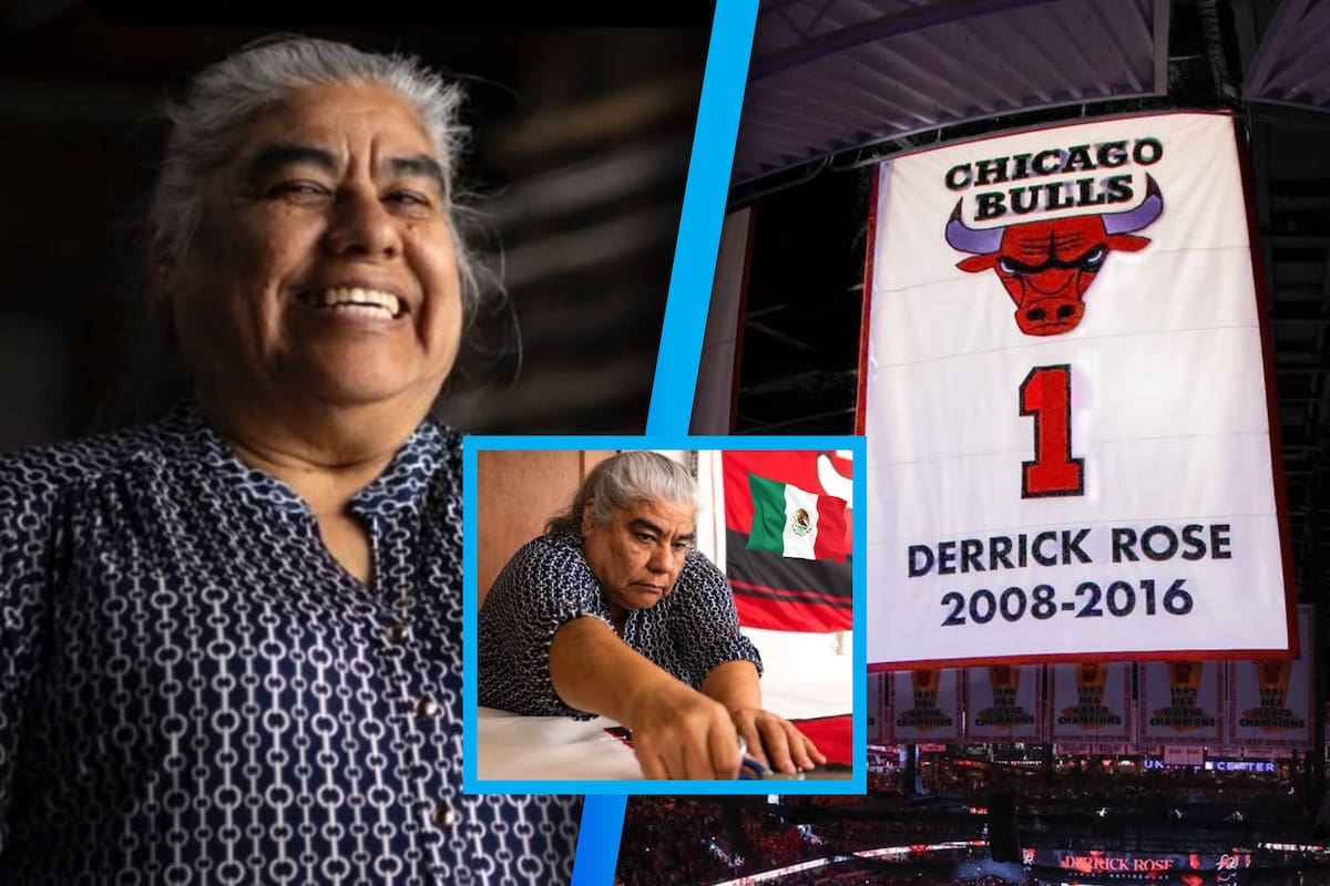 María Estela Parra, la mexicana que se hizo viral en la NBA por crear los banners de los números retirados de los Chicago Bulls y llorar tras más de 20 años que no hacía uno