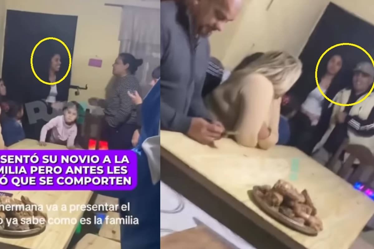 Chica pide a su familia que se comporten antes de presentarles a su novio y se vuelve viral