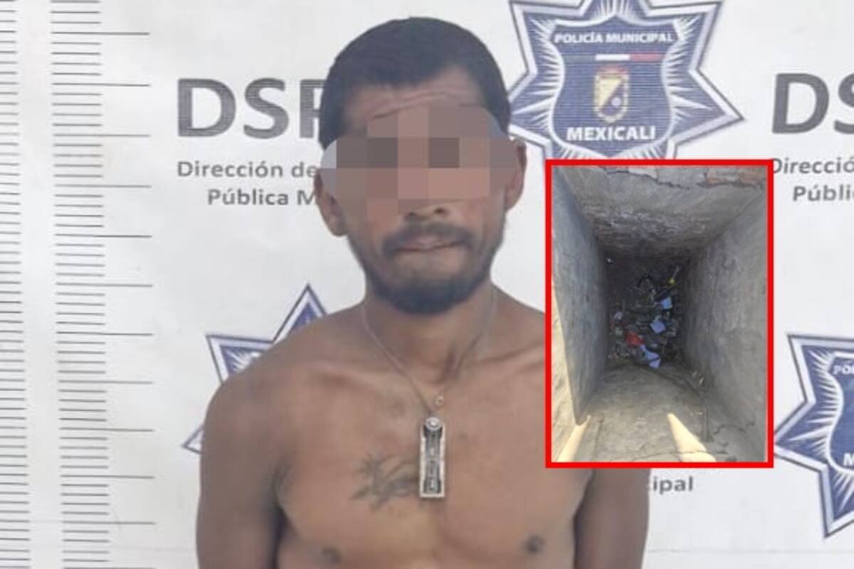 Sorprenden a sujeto jalando cableado subterráneo en Jardines del Lago