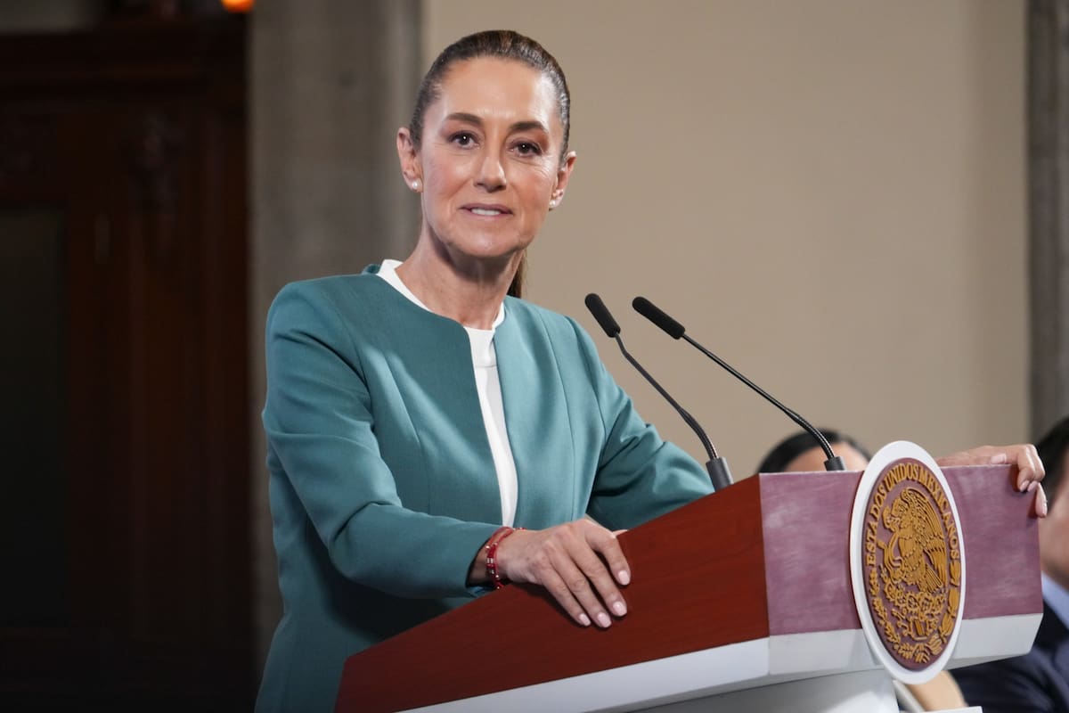 La presidenta Claudia Sheinbaum en su "Conferencia del Pueblo" del 17 de marzo del 2025. | Crédito: Presidencia