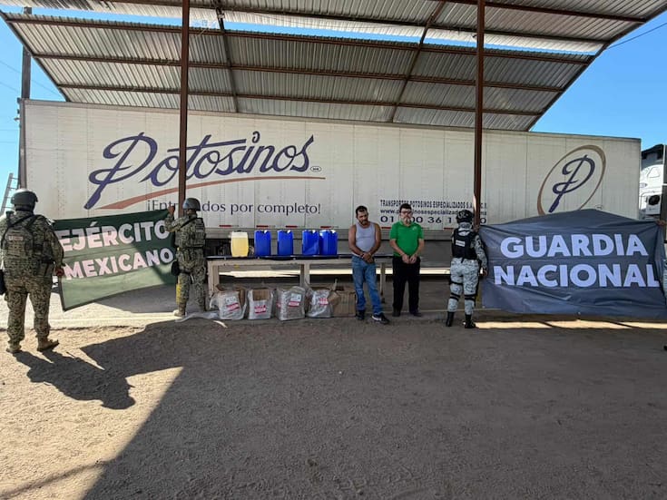 Aseguran precursores químicos en reten militar de SLRC