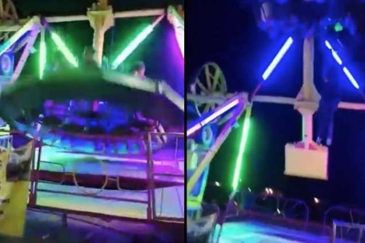 VIDEO: Mujer sale disparada de juego mecánico en Chihuahua