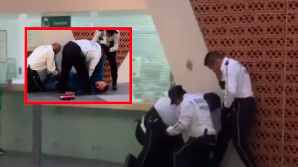 VIDEO: Paciente del IMSS convulsiona tras golpiza de cuatro guardias que lo sometieron por exigir su medicamento en Colima y el IMSS afirma que “se trató de forma respetuosa y digna”