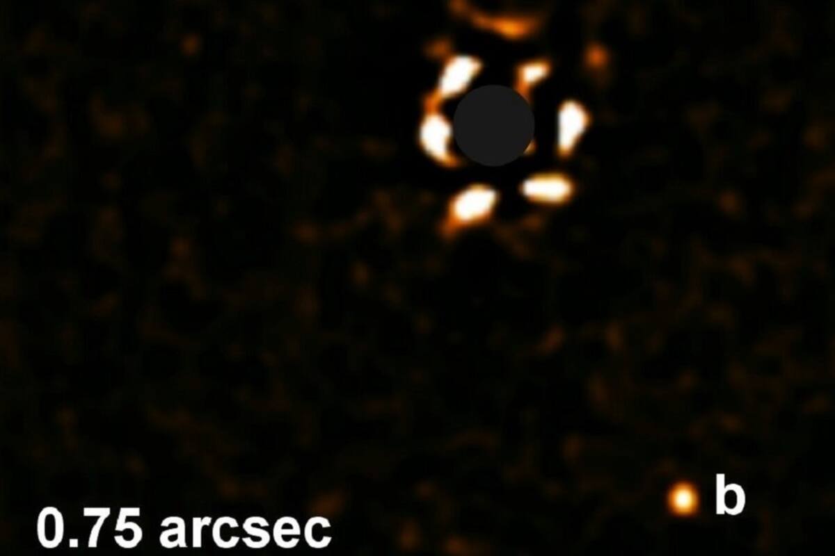 Fotografían exoplaneta gigante, seis veces más pesado que Júpiter