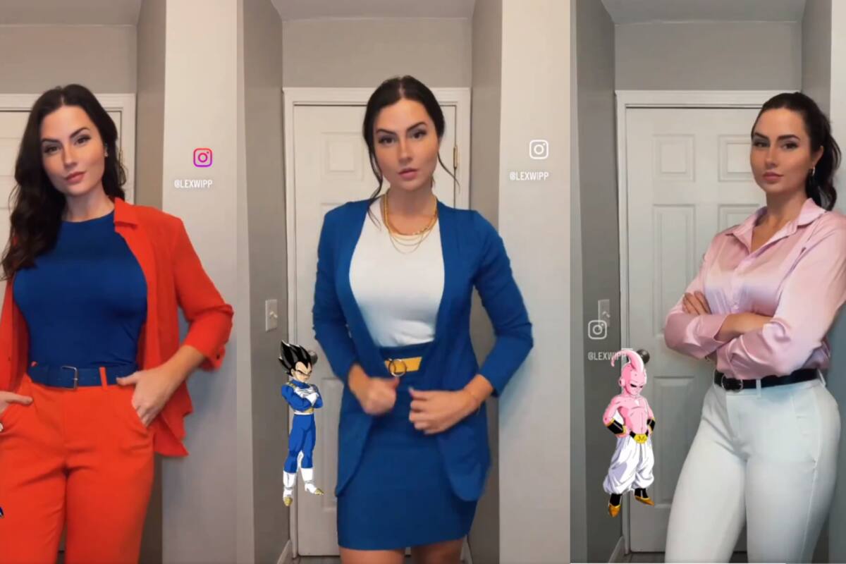 VIRAL: mujer recrea atuendos de Dragon Ball Z en estilo de oficina