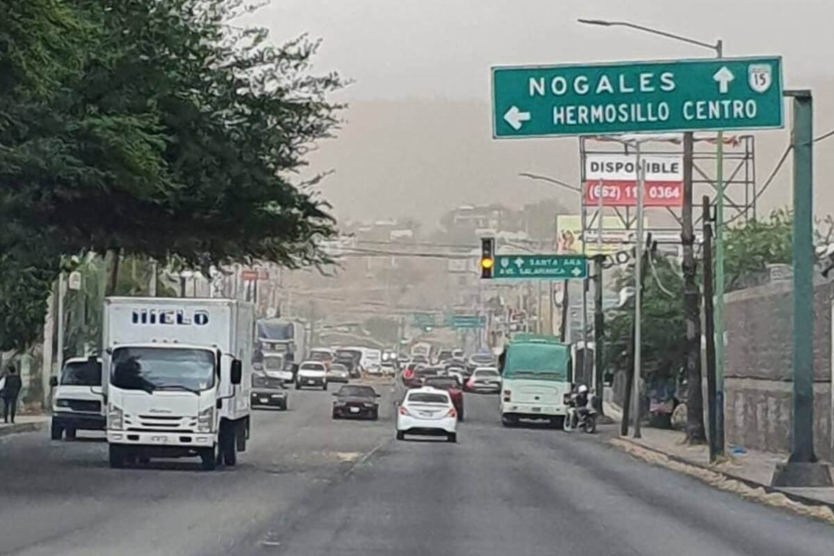 Hermosillo: Reportan cortina de lluvia cercana a la ciudad mientras se aprecia nublada