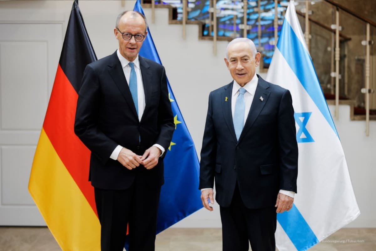 El canciller alemán, Friedrich Merz, se reúne con Benjamin Netanyahu en Jerusalén y declara: “Alemania debe defender la existencia y la seguridad de Israel”