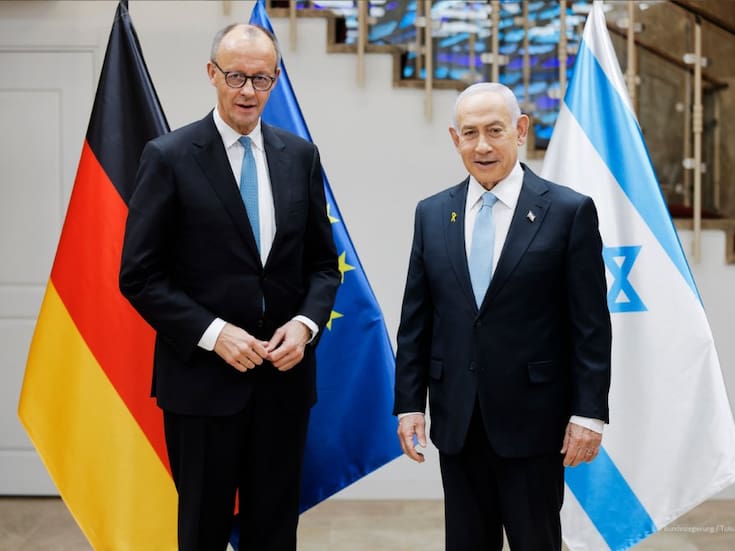El canciller alemán, Friedrich Merz, se reúne con Benjamin Netanyahu en Jerusalén y declara: “Alemania debe defender la existencia y la seguridad de Israel”