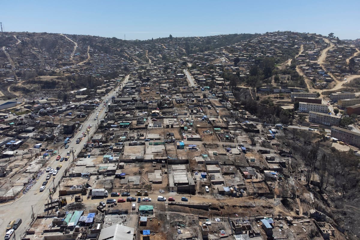 Incendios en Chile: 34 % de la superficie en Viña del Mar fue afectada por el fuego