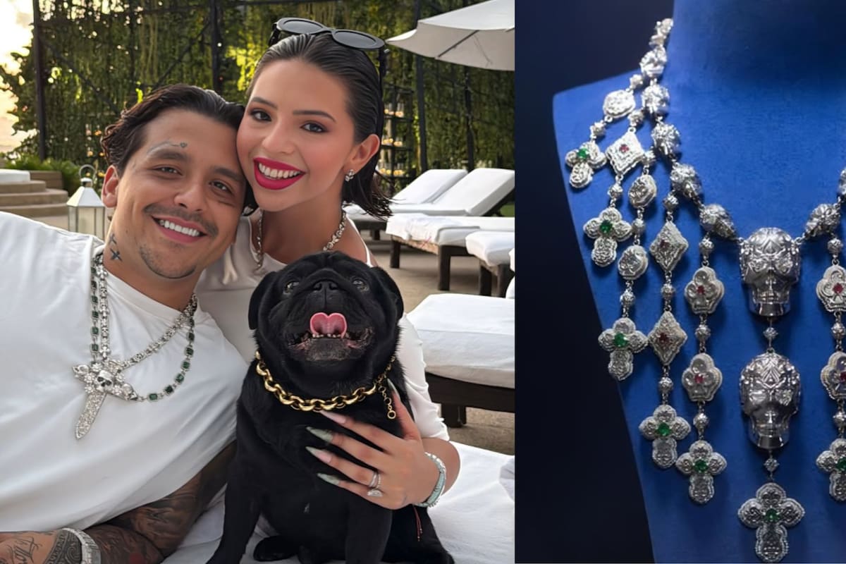 Exhiben a Christian Nodal por repetir el mismo patrón de regalo que dio a Cazzu con Ángela Aguilar en su cumpleaños