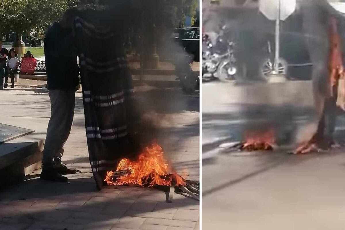 Hombre se prende fuego frente al palacio municipal de Huatabampo