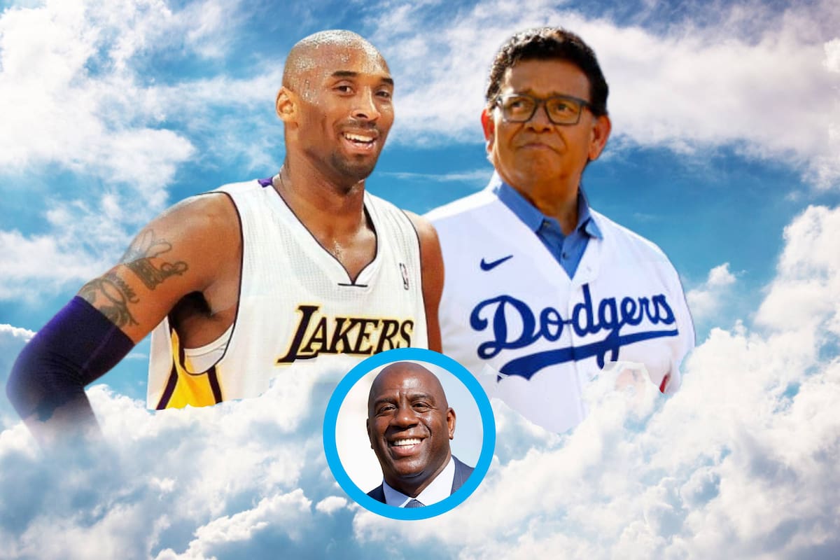 ‘Magic’ Johnson, dueño de los Dodgers, compara a Fernando Valenzuela con Kobe Bryant, ícono de los Lakers