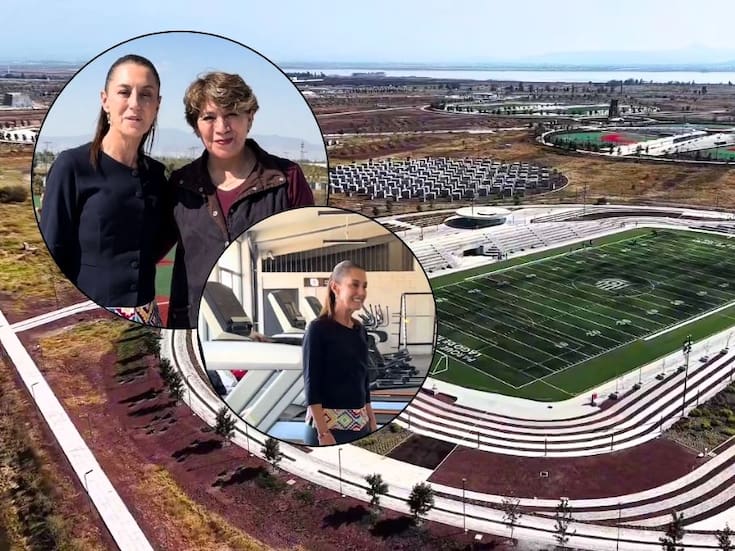 Claudia Sheinbaum promueve espacios deportivos en el Parque Ecológico Lago de Texcoco junto a Delfina Gómez y recuerda que ahí se planeó “un aeropuerto que se iba a hundir”