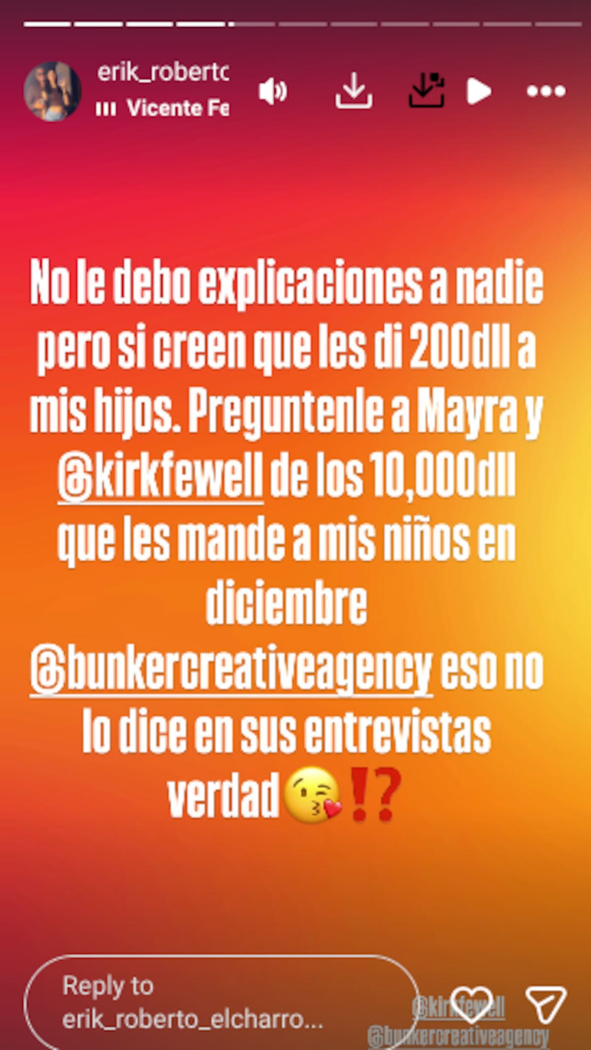 Erik Roberto "El Charro" asegura que sí ha brindado apoyo económico a sus hijos | Instagram @erik_roberto_elcharro
