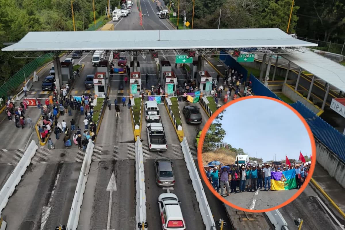 Comunidades indígenas y afromexicanas de Michoacán bloquean autopistas y carreteras para exigirle a Claudia Sheinbaum que atienda la crisis de salud y contaminación que atribuyen a la planta geotermoeléctrica de Los Azufres