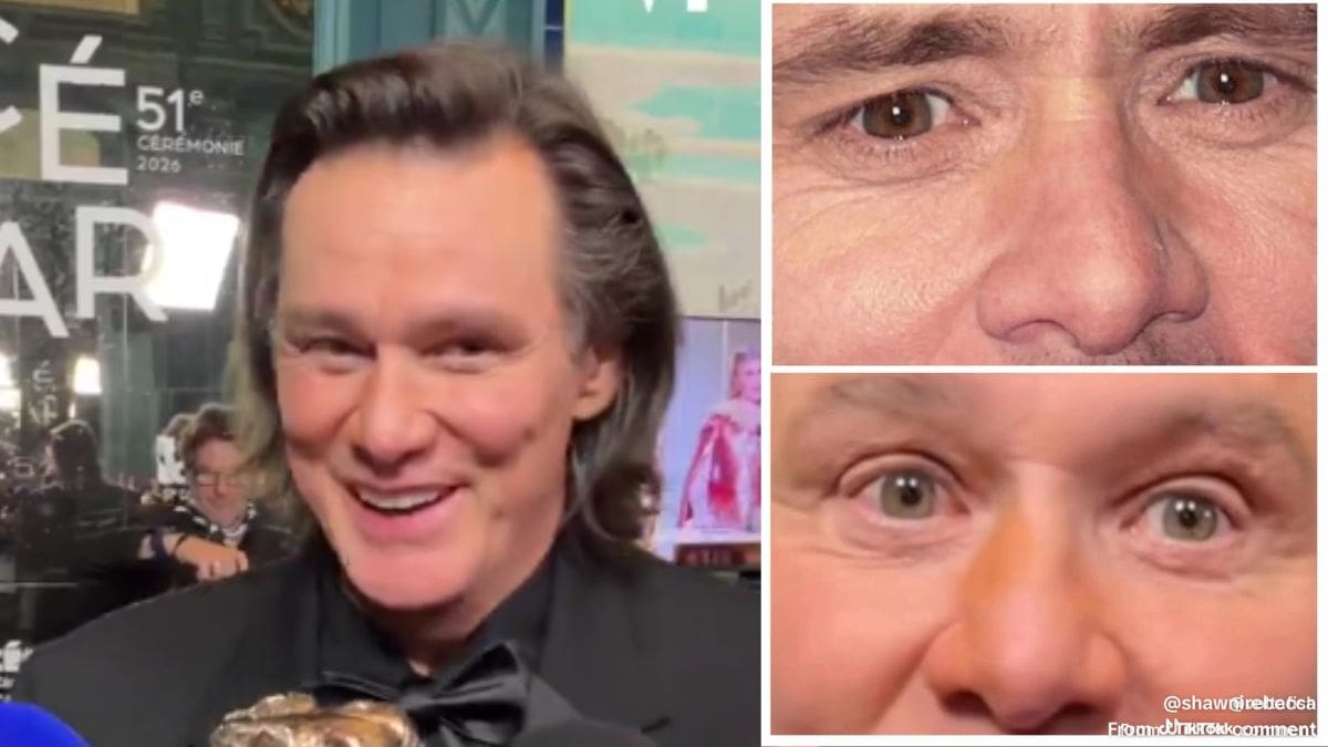 ¿Es un clon? La teoría viral que asegura que Jim Carrey no es el mismo tras una extraña aparición en los César 2026