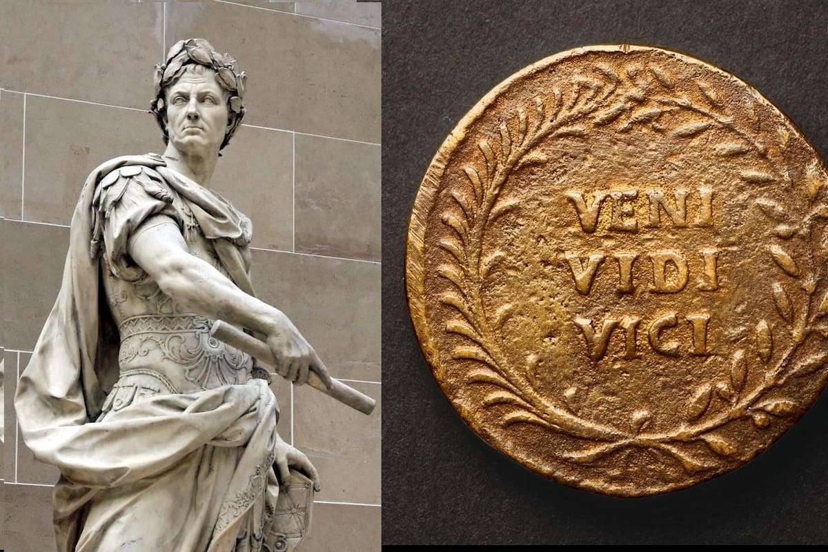 Origen de la famosa frase latina del emperador Julio César “Veni, vidi, vici”