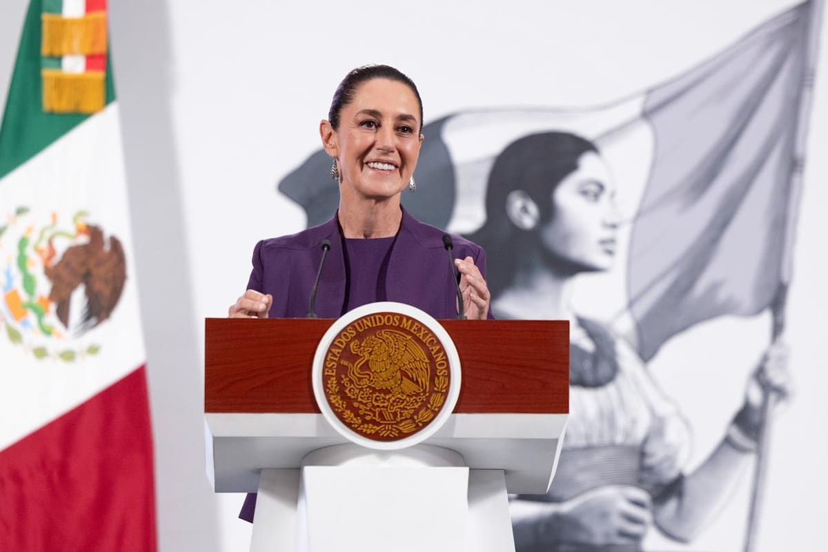 Claudia Sheinbaum durante la mañanera del 3 de julio de 2025 / presidencia