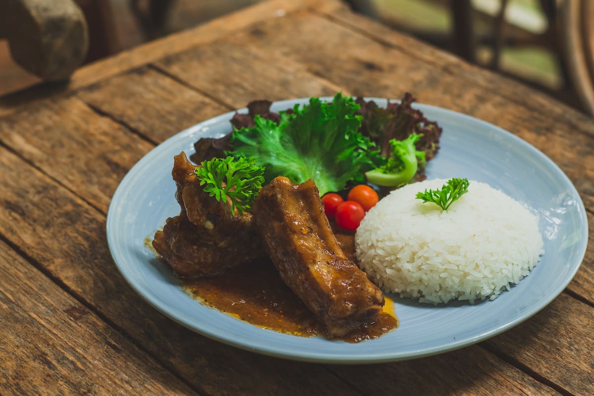 Costillas con curry y miel