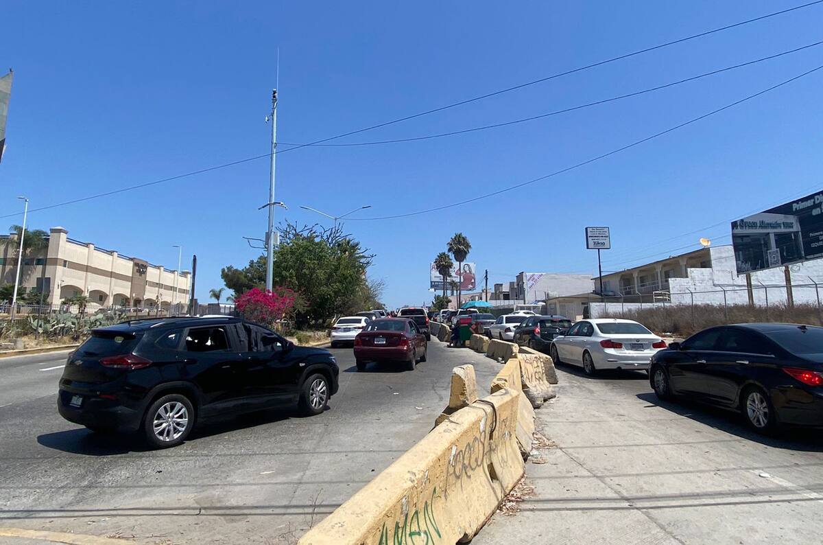 La línea Sentri de Otay también se vio impactada entre las 9:00 y 11:00 horas.