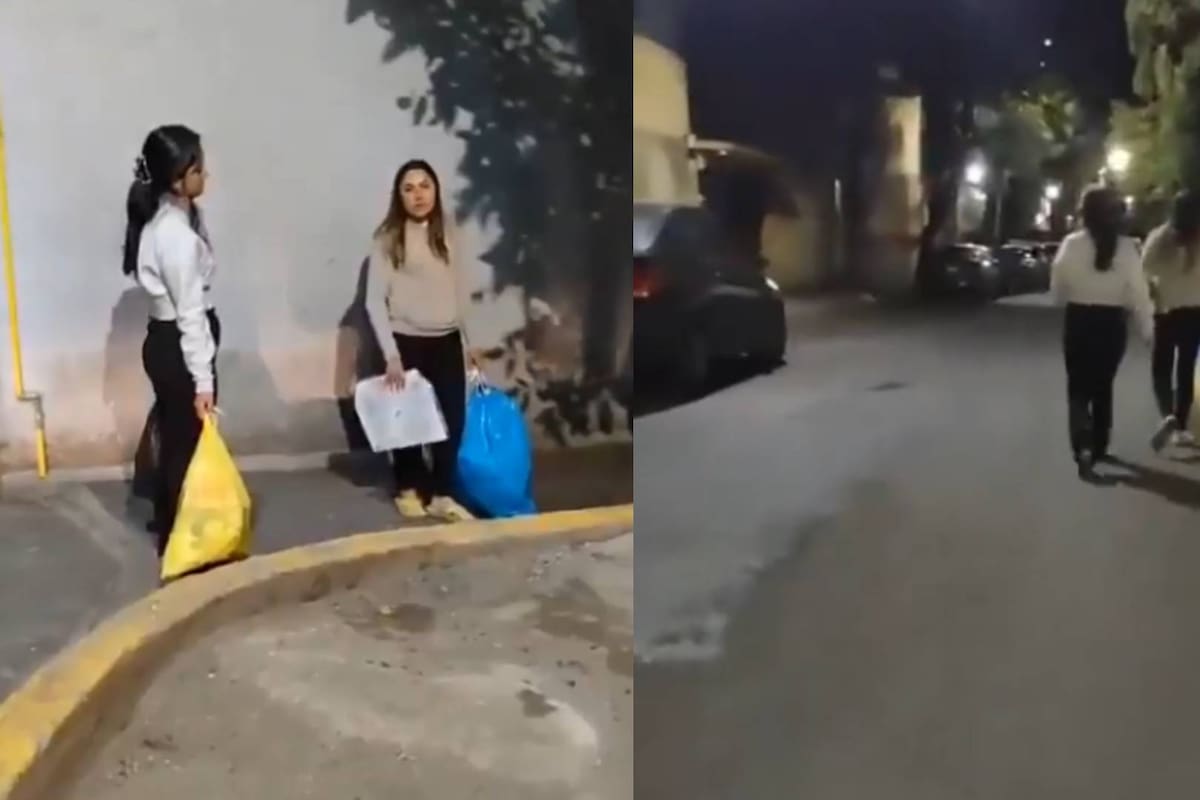 Exhiben a dos mujeres tirando basura en CDMX y una de ellas usa una caja de pizza para agredir a la que grababa el VIDEO