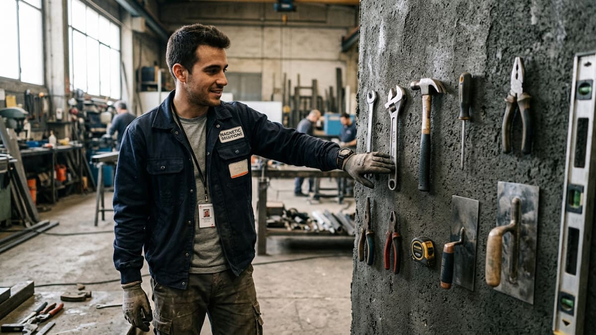 Un ingeniero de 29 años crea cemento magnético que elimina taladros, permite fijar objetos sin perforar paredes y promete revolucionar la construcción al convertir cualquier muro en una superficie funcional e interactiva