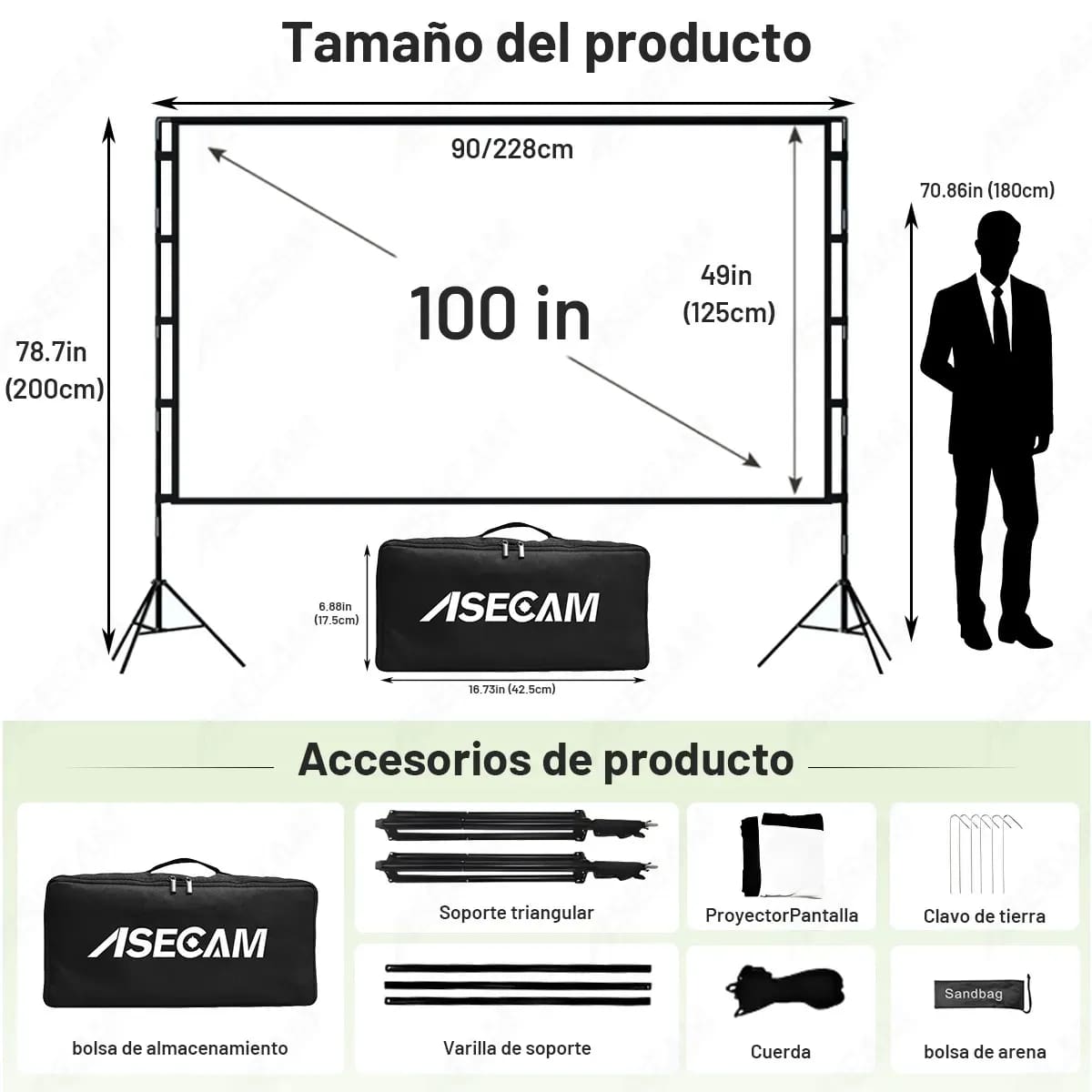 Pantalla portátil para proyector | Mercado Libre