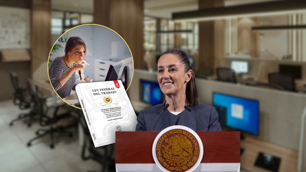 Ley Federal del Trabajo confirmó el descanso obligatorio de 30 minutos mínimos de comida y advirtió que si el trabajador no puede salir de la oficina ese tiempo debe pagarse como jornada laboral