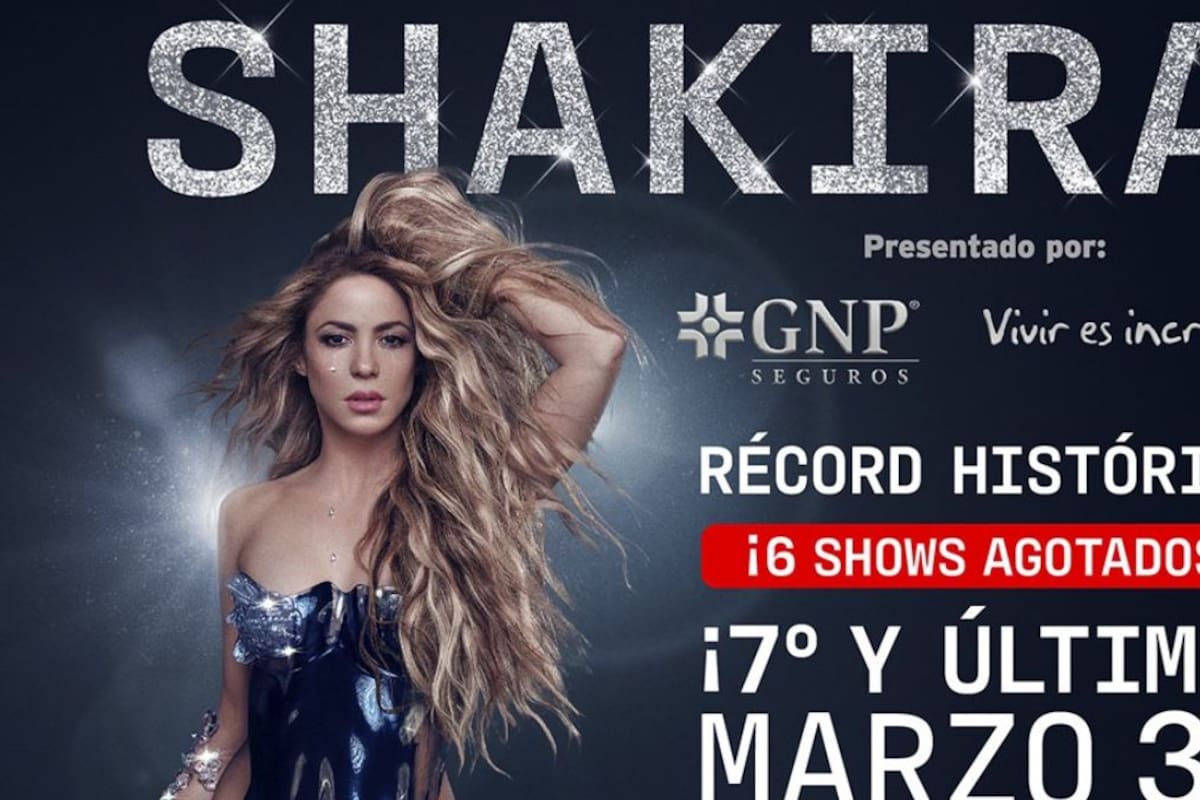Shakira rompe récord con siete conciertos en el Estadio GNP Seguros: anuncia nueva fecha en CDMX