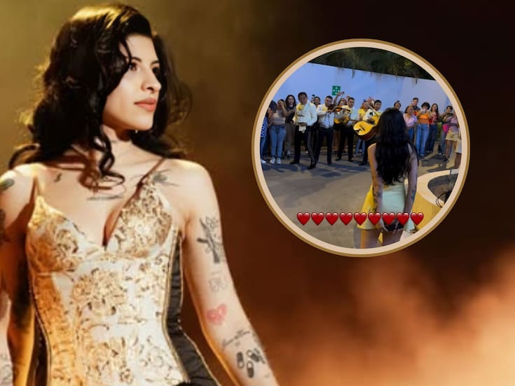 Cazzu sorprende al cantar “Cielito lindo” con mariachi junto a sus fans en Mérida