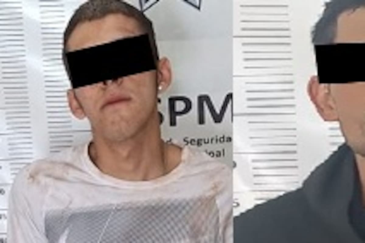 Detienen a dos hombres por robos violentos en tiendas Oxxo