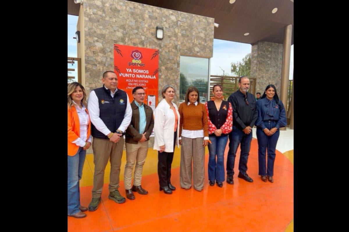 Instalan punto naranja en el Parque Laguna México