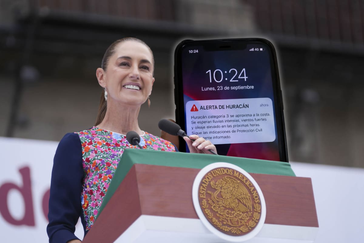 Alerta de huracanes en celulares sonará como la de sismos y estará lista en octubre: Sheinbaum