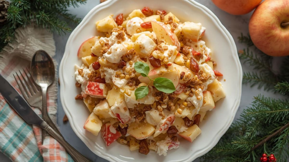 Ensalada de manzana fácil y rápida receta paso a paso para preparar en casa | Foto: Especial (canva)