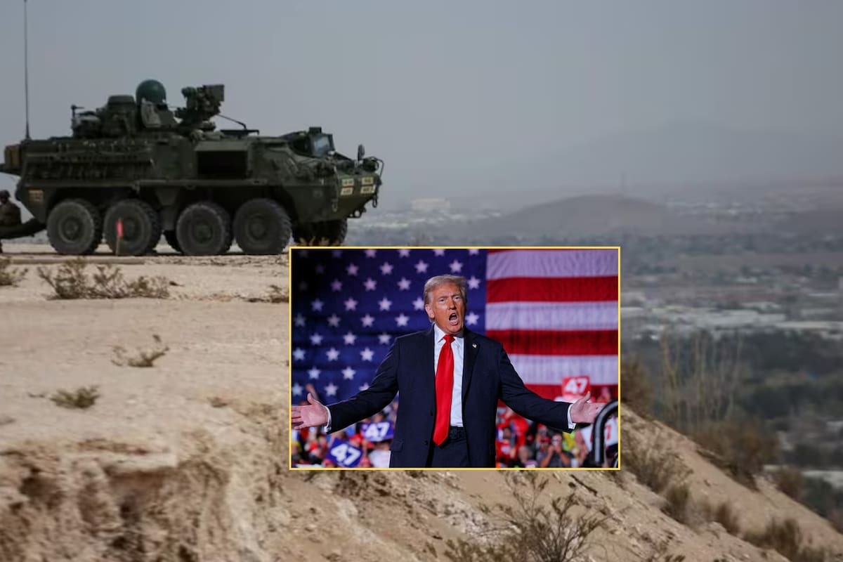 EU impone tanque militar en la frontera con México y refuerza la presencia de su ejército: ¿Qué busca Donald Trump con esto?