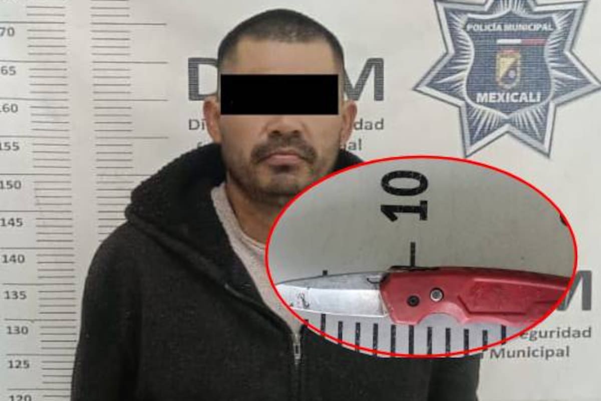 Sospechoso de asaltar un autoservicio es detenido con un arma prohibida