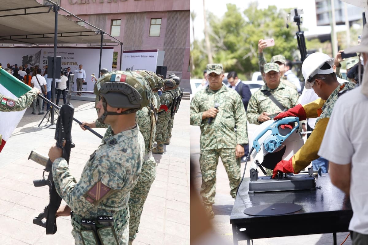 Arranca en Sonora el programa de canje de armas “Sí al desarme, sí a la paz”