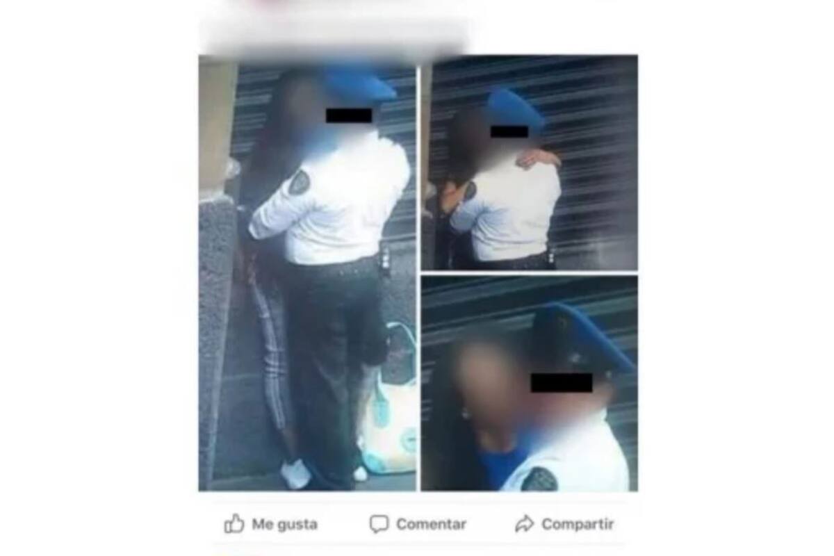 Investigan a policía captado en pleno beso en CDMX