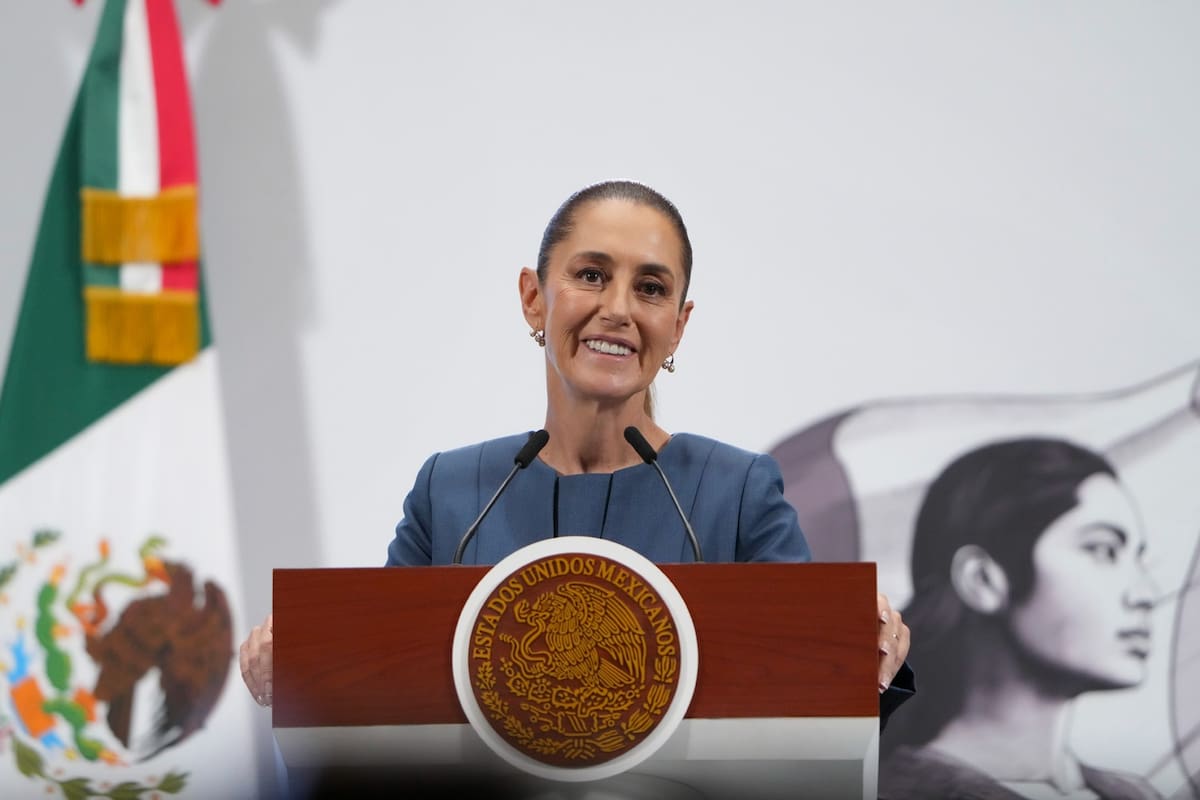 La presidenta Claudia Sheinbaum en su 'Conferencia del Pueblo' del 20 de agosto del 2025. | Crédito: Presidencia