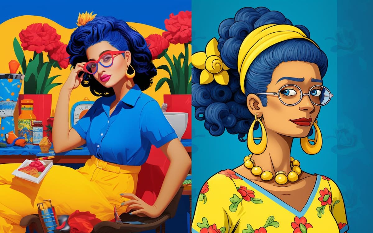 La IA nos muestra una Marge reinventada en el vibrante estilo de la Ciudad de México (Especial).